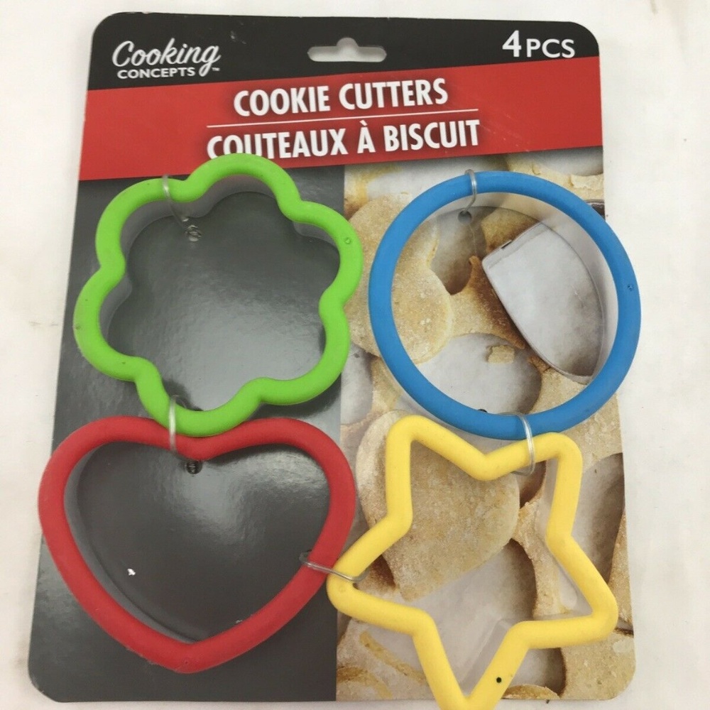 Primary shapes plastic cookie cutters